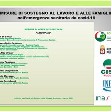 Misure di sostegno al lavoro e alle famiglie nell’emergenza sanitaria da COVID-19