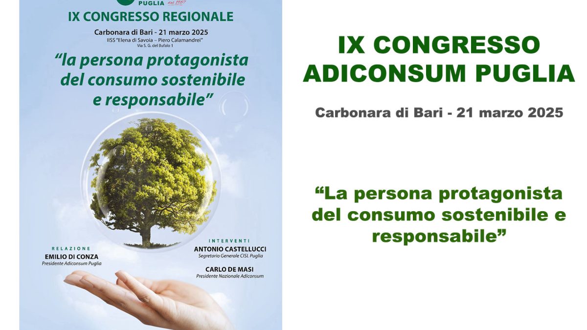 IX CONGRESSO ADICONSUM PUGLIA